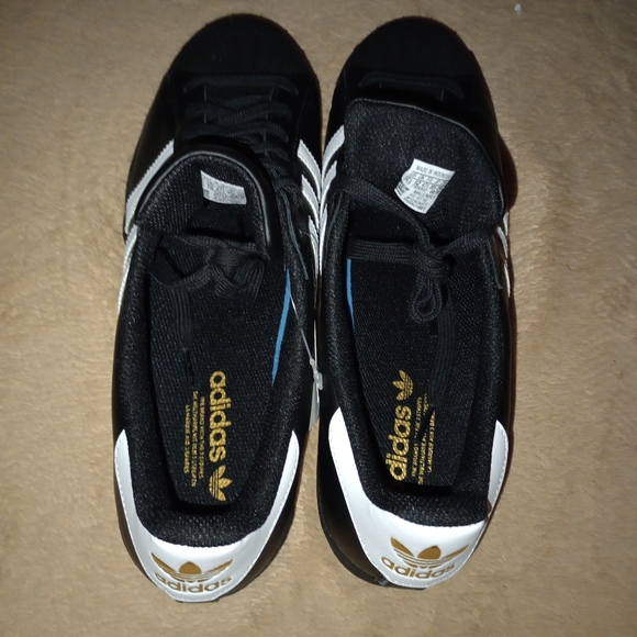 NWB Mens adidas Originals Superstar Shoe White/Black Size 12.5 - Picture 13 of 13